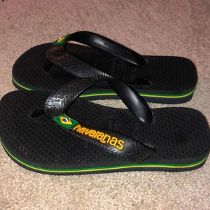 Havaianas Kids 25-26 Black Flip Flops‎